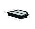 Vzduchov filtr KNECHT ‐ KNC LX 3007