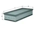 KNECHT Vzduchov filtr ‐ KNC LX 3284