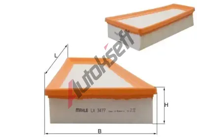 KNECHT Vzduchov filtr KNC LX 3477, LX 3477