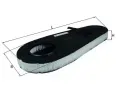 Vzduchov filtr KNECHT ‐ KNC LX 3598