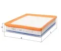 Vzduchov filtr KNECHT ‐ KNC LX 3987