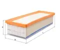Vzduchov filtr KNECHT ‐ KNC LX 4084