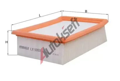 KNECHT Vzduchový filtr KNC LX 5353, LX 5353 KNECHT Vzduchový filtr KNC LX 5353, LX 5353