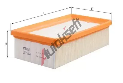 KNECHT Vzduchov filtr KNC LX 5867, LX 5867