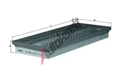KNECHT Vzduchov filtr KNC LX 592, LX 592
