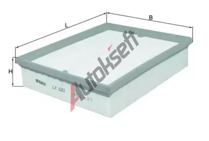 KNECHT Vzduchov filtr KNC LX 622, LX 622