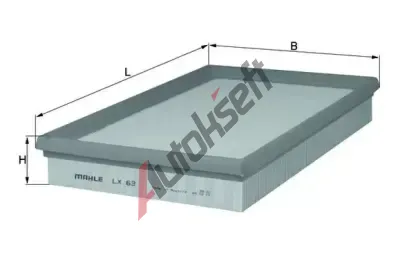 KNECHT Vzduchov filtr KNC LX 63, LX 63