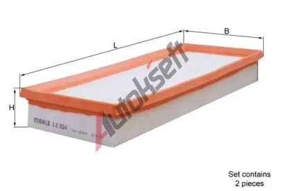 KNECHT Vzduchov filtr KNC LX 804/S, LX 804/S
