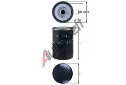 KNECHT Olejový filtr KNC OC 114, OC 114 KNECHT Olejový filtr KNC OC 114, OC 114