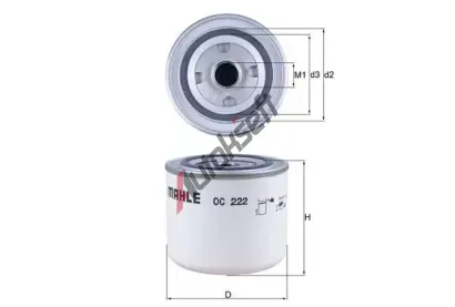 KNECHT Olejový filtr KNC OC 222, OC 222 KNECHT Olejový filtr KNC OC 222, OC 222
