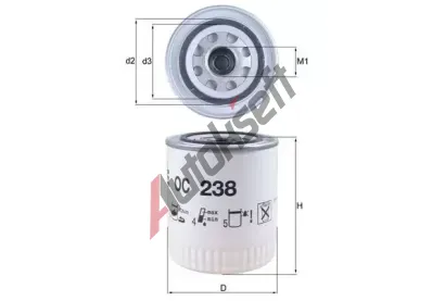 KNECHT Olejov filtr KNC OC 238, OC 238