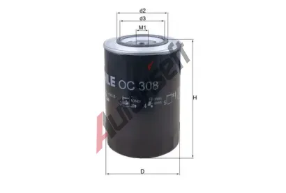 KNECHT Olejov filtr KNC OC 308, OC 308