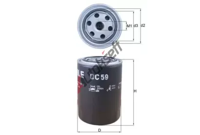 KNECHT Olejový filtr KNC OC 59, OC 59 KNECHT Olejový filtr KNC OC 59, OC 59