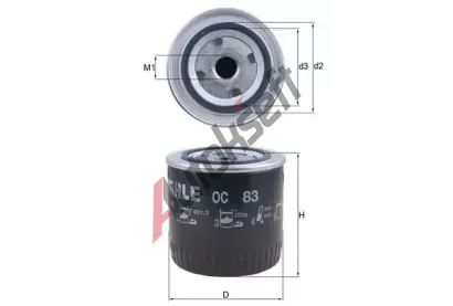 KNECHT Olejov� filtr KNC OC 83, OC 83