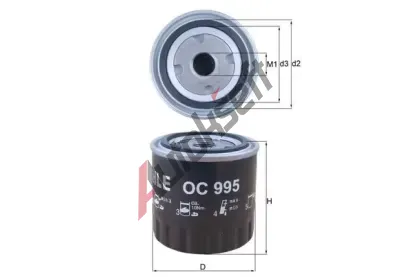 KNECHT Olejov filtr KNC OC 995, OC 995