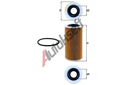 KNECHT Olejov filtr KNC OX 1076D, OX 1076D