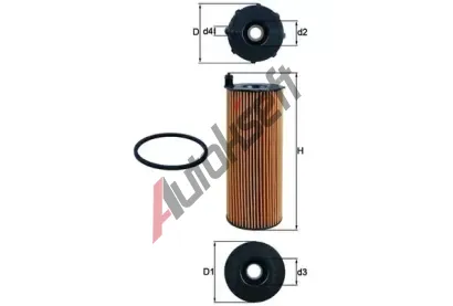 KNECHT Olejov filtr KNC OX 196/1D, OX 196/1D