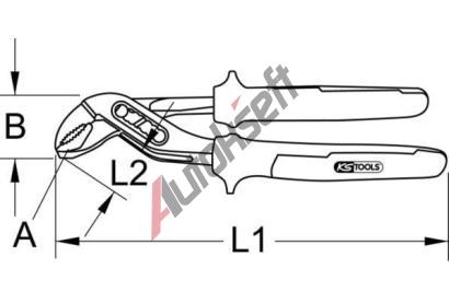 KS Tools Kle�t� na potrub� / vodn� �erpadla KST 115.3000, 115.3000