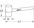 Gumov kladivo KS Tools ‐ KST 140.1237