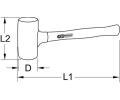 KS Tools Mkk kladivo KST 140.5258, 140.5258