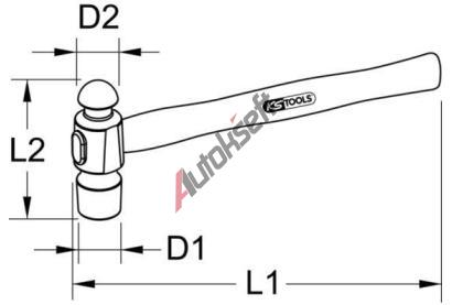 KS Tools Z�me�nick� kladivo KST 142.1516, 142.1516