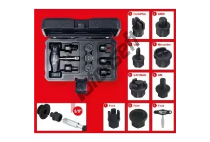KS Tools Set nástrčných klíčů vypouštěcího šroubu oleje KST 150.1040, 150.1040 KS Tools Set nástrčných klíčů vypouštěcího šroubu oleje KST 150.1040, 150.1040