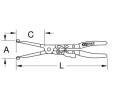 KS Tools Klet, spona vfukovho potrub KST 150.1535, 150.1535
