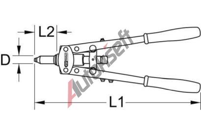 KS Tools Ntovac klet na slep nty KST 150.9633, 150.9633
