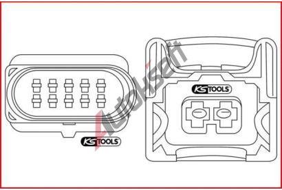 KS Tools Odblokovac� n��ad� - ploch� / kulat� z�str�ka KST 154.0015, 154.0015
