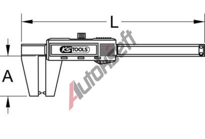 KS Tools Posuvn� m���tko obrusu brzdov�ch kotou�� KST 300.0540, 300.0540