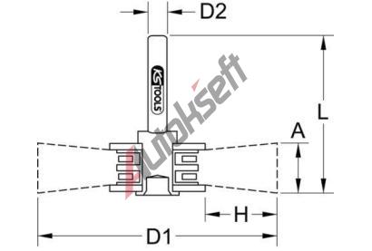 KS Tools Kotouov kart, vrtaka KST 340.0029, 340.0029