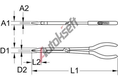 KS Tools Ploch� kle�t� KST 500.7161, 500.7161