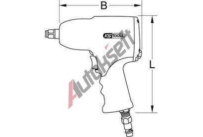 KS Tools Rzov roubovk (stlaen vzduch) KST 515.1200, 515.1200
