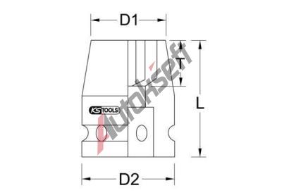 KS Tools Rzov hlavice KST 515.1336, 515.1336