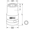 KS Tools Rzov hlavice KST 515.1575, 515.1575