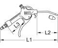 KS Tools Sac/ofukovac pistole (stlaen vzduch) KST 515.1901, 515.1901