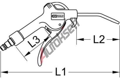 KS Tools Karte/trysky-set, sac/istc pistole KST 515.1904, 515.1904