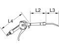 Sac/ofukovac pistole (stlaen vzduch) KS Tools ‐ KST 515.1907