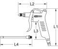 KS Tools Sac/ofukovac pistole (stlaen vzduch) KST 515.1930, 515.1930