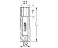 KS Tools Rzov hlavice KST 515.2021, 515.2021