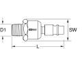 KS Tools Spojovac/rozdlovac kus, technika stlaenho vzduchu KST 515.3395, 515.3395