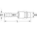 KS Tools Spojovac/rozdlovac kus, technika stlaenho vzduchu KST 515.3496, 515.3496