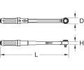 KS Tools 1/4" momentov kl 1 - 25 Nm - 289 mm KST 516.1412, 516.1412