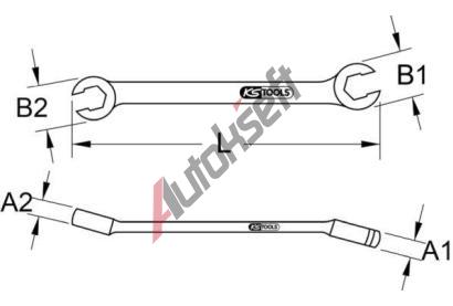 KS Tools Kl�� se dv�ma o�ky KST 517.0254, 517.0254