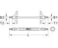 KS Tools Dvojit - kloubov kl KST 517.0343, 517.0343