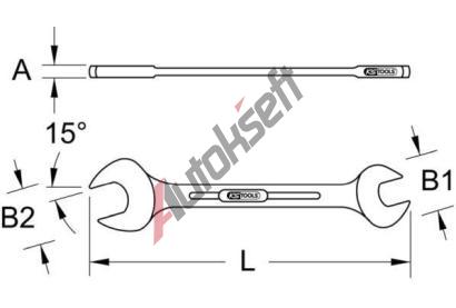 KS Tools Dvojit - vidlicov kl KST 517.0712, 517.0712