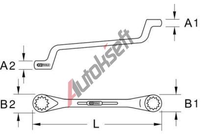 KS Tools Kl�� se dv�ma o�ky KST 517.0802, 517.0802