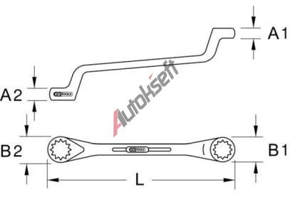 KS Tools Kl�� se dv�ma o�ky KST 517.0808, 517.0808