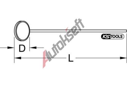 KS Tools Dílenské zrcátko KST 550.1030, 550.1030 KS Tools Dílenské zrcátko KST 550.1030, 550.1030