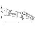 KS Tools Ochrana proti mrazu / akumultorov kyselina (refraktometr) KST 550.1290, 550.1290